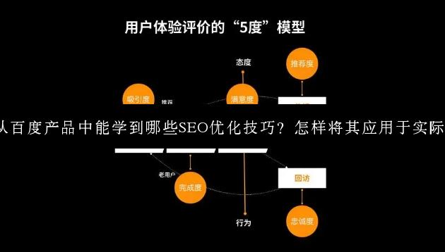 从百度产品中能学到哪些SEO优化技巧？怎样将其应用于实际？